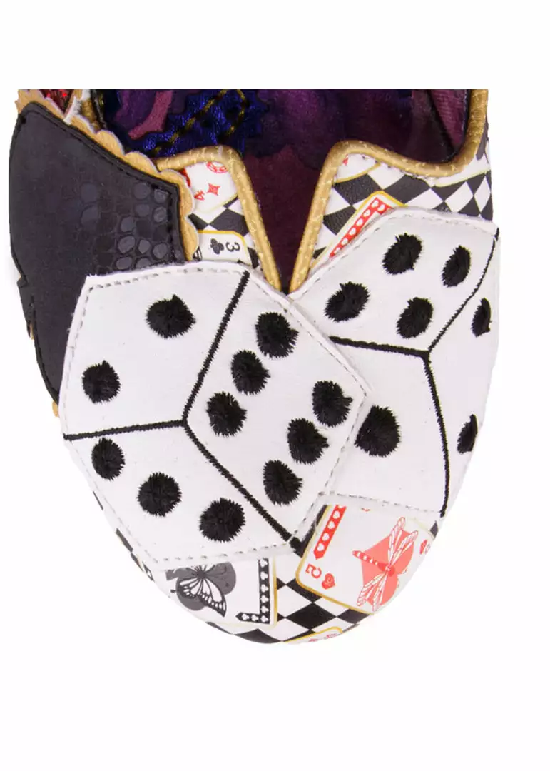 Irregular Choice Playing Cards Showdown 50's Pumps Black New In 5 Irregular Choice Playing Cards Showdown 50's Pumps Black New In