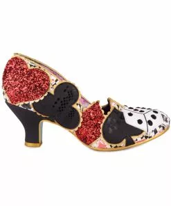 Irregular Choice Playing Cards Showdown 50's Pumps Black New In 12 Irregular Choice Playing Cards Showdown 50's Pumps Black New In