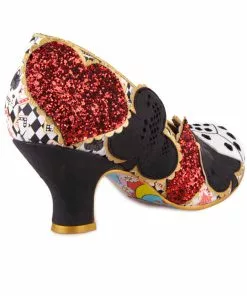 Irregular Choice Playing Cards Showdown 50's Pumps Black New In 11 Irregular Choice Playing Cards Showdown 50's Pumps Black New In