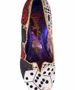 Irregular Choice Playing Cards Showdown 50's Pumps Black New In 13 Irregular Choice Playing Cards Showdown 50's Pumps Black New In