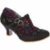 Irregular Choice Serendipity Hearts 50's Pumps Black New In