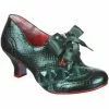 Irregular Choice Cobbles 40's Pumps Dark Green New In