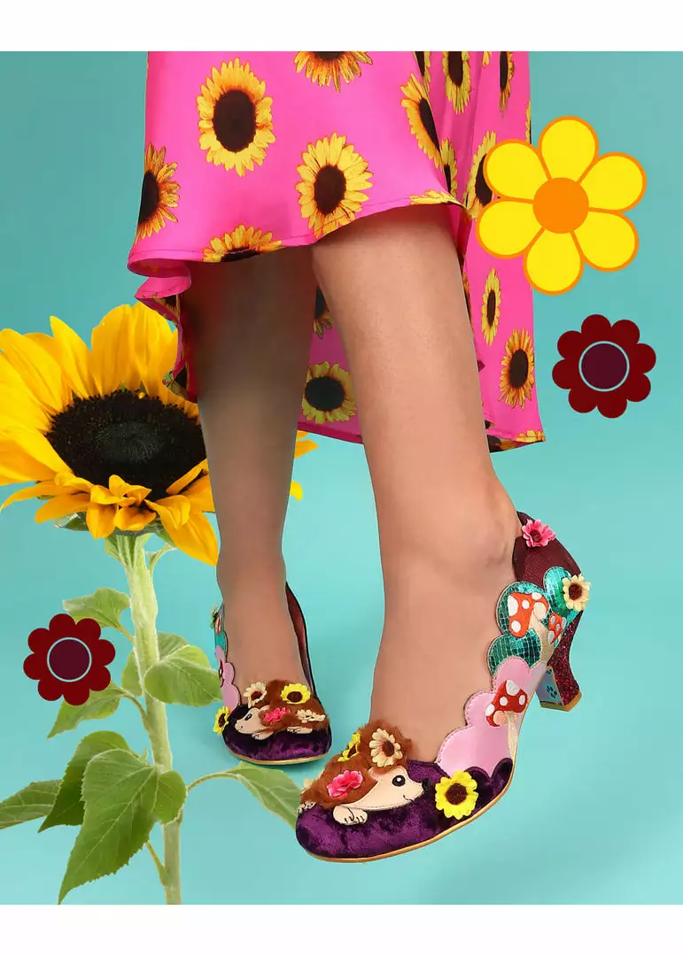 New In Irregular Choice Hedgerow Happiness 50's Pumps Pink 3 New In Irregular Choice Hedgerow Happiness 50's Pumps Pink