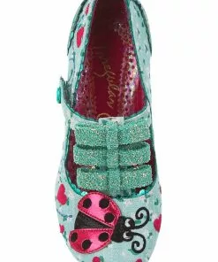 Irregular Choice Ladybuggin 50's Pumps Green 12 Irregular Choice Ladybuggin 50's Pumps Green