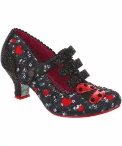 Irregular Choice Ladybuggin 50's Pumps Black