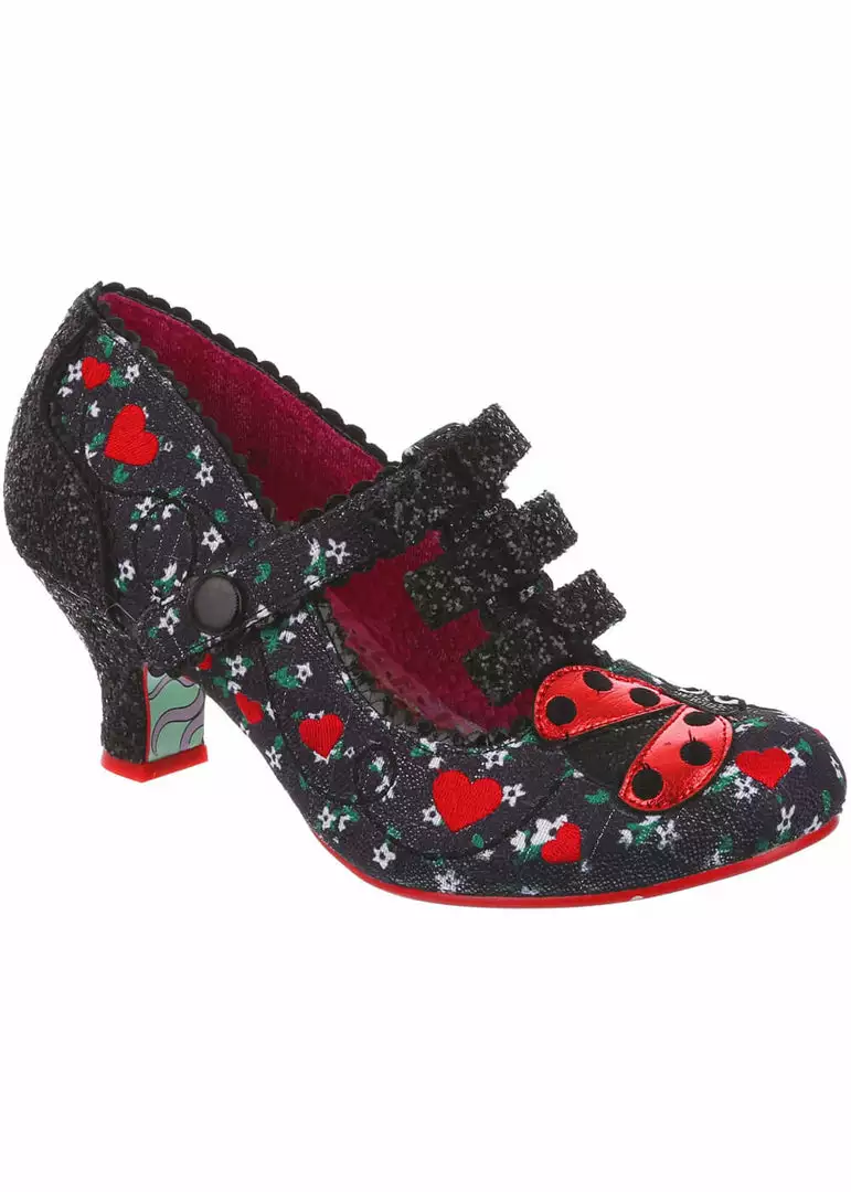 Irregular Choice Ladybuggin 50's Pumps Black 3 Irregular Choice Ladybuggin 50's Pumps Black