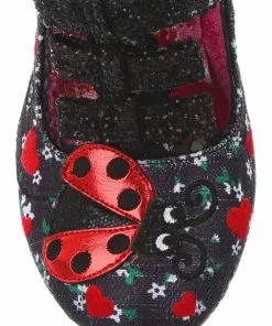 Irregular Choice Ladybuggin 50's Pumps Black 7 Irregular Choice Ladybuggin 50's Pumps Black