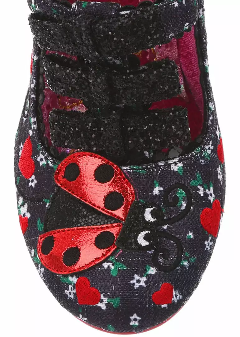 Irregular Choice Ladybuggin 50's Pumps Black 4 Irregular Choice Ladybuggin 50's Pumps Black