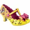 Irregular Choice Catching Butterflies Cat Pumps Yellow