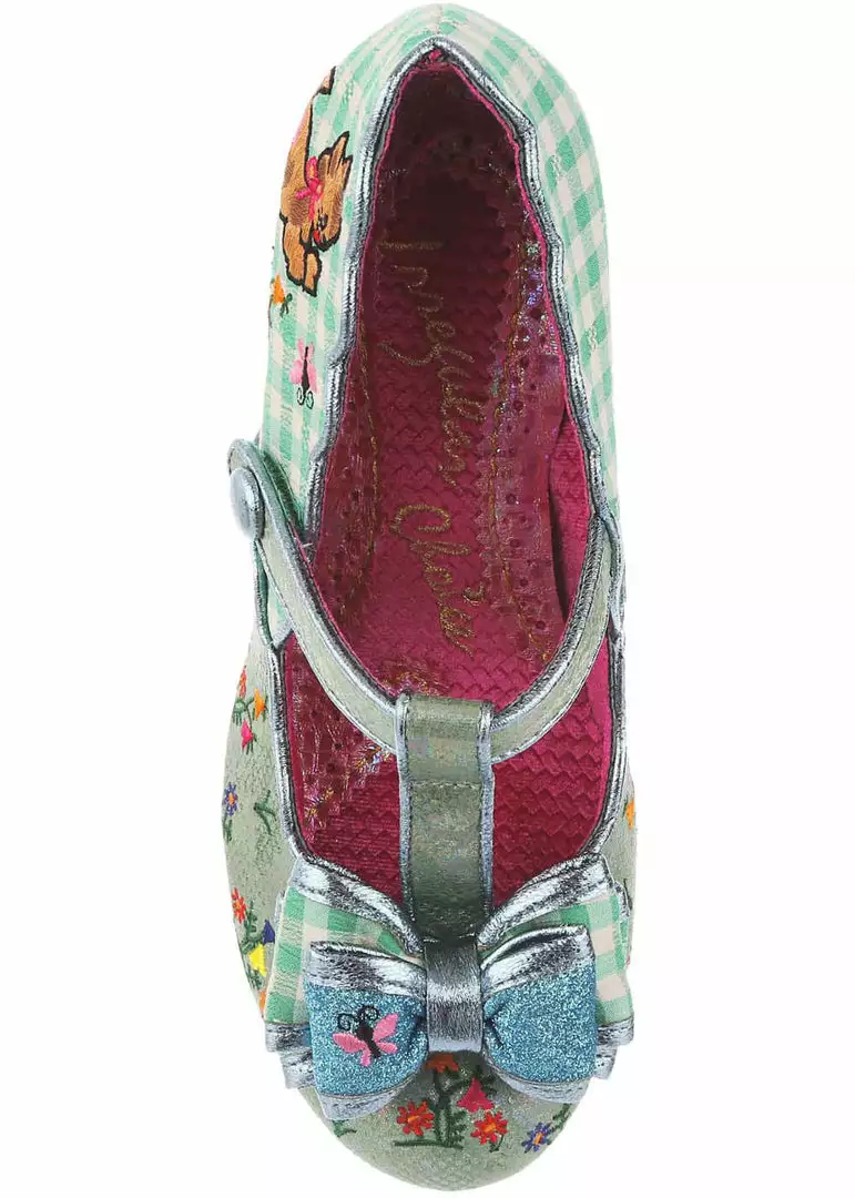 Irregular Choice Catching Butterflies Cat Pumps Green New In 7 Irregular Choice Catching Butterflies Cat Pumps Green New In