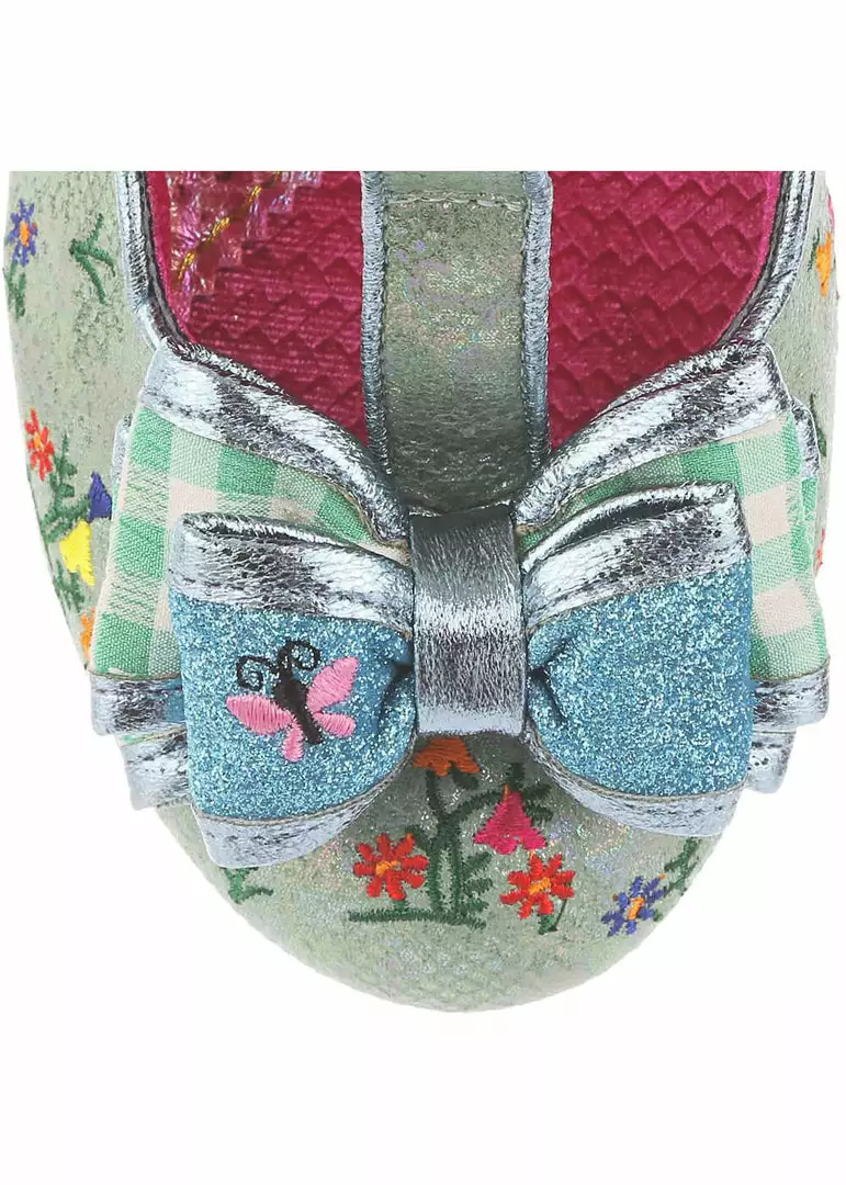Irregular Choice Catching Butterflies Cat Pumps Green New In 4 Irregular Choice Catching Butterflies Cat Pumps Green New In