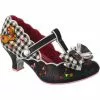 New In Irregular Choice Catching Butterflies Cat Pumps Black