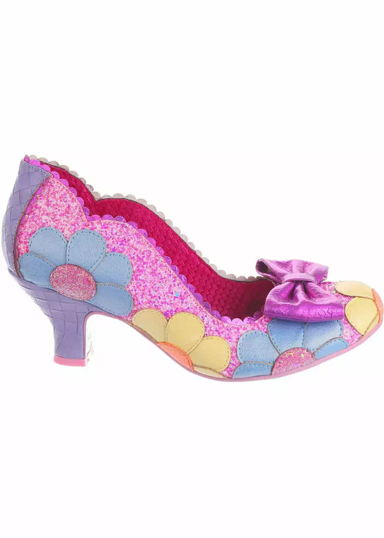 New In Irregular Choice Daisy Daisy 50's Pumps Pink 7 New In Irregular Choice Daisy Daisy 50's Pumps Pink