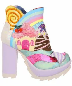 Irregular Choice Sprinkle Town Boots Blue New In 11 Irregular Choice Sprinkle Town Boots Blue New In