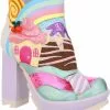 Irregular Choice Sprinkle Town Boots Blue New In