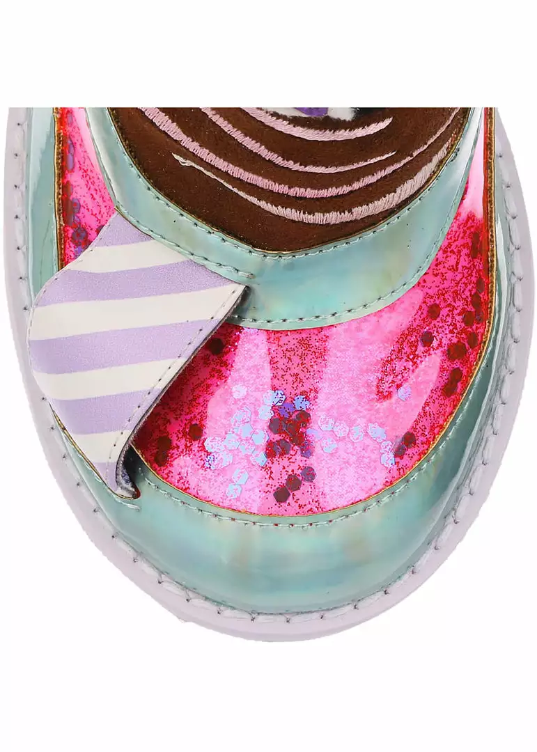 Irregular Choice Sprinkle Town Boots Blue New In 8 Irregular Choice Sprinkle Town Boots Blue New In