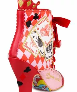 New In Irregular Choice Playing Cards Full House Boots Red 12 New In Irregular Choice Playing Cards Full House Boots Red