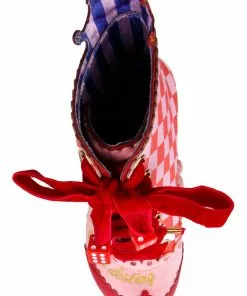 New In Irregular Choice Playing Cards Full House Boots Red 15 New In Irregular Choice Playing Cards Full House Boots Red