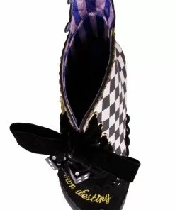 Irregular Choice Playing Cards Full House Boots Black New In 15 Irregular Choice Playing Cards Full House Boots Black New In