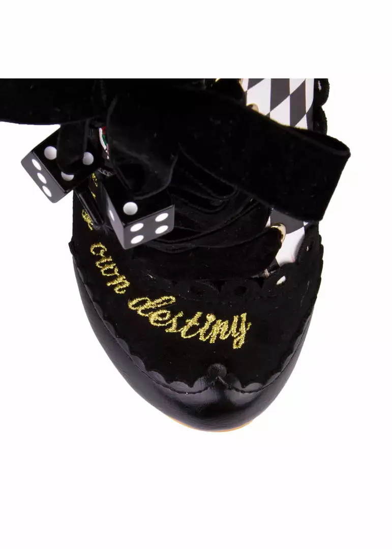 Irregular Choice Playing Cards Full House Boots Black New In 9 Irregular Choice Playing Cards Full House Boots Black New In