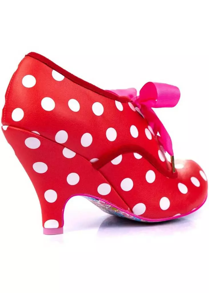 Irregular Choice Bright Eyes Polkadot 50's Pumps Red White 5 Irregular Choice Bright Eyes Polkadot 50's Pumps Red White