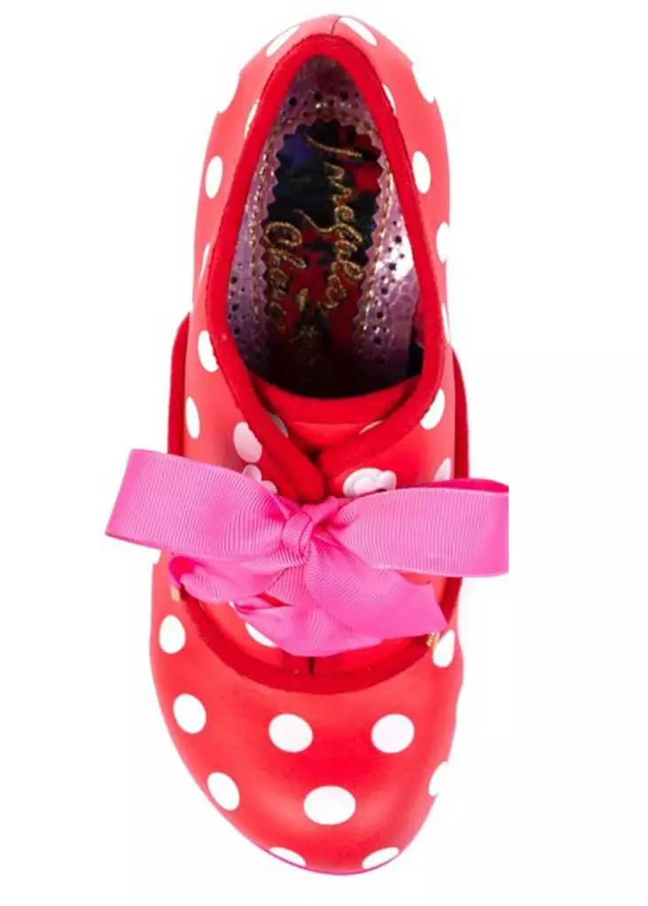 Irregular Choice Bright Eyes Polkadot 50's Pumps Red White 6 Irregular Choice Bright Eyes Polkadot 50's Pumps Red White