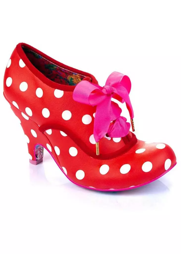 Irregular Choice Bright Eyes Polkadot 50's Pumps Red White 4 Irregular Choice Bright Eyes Polkadot 50's Pumps Red White