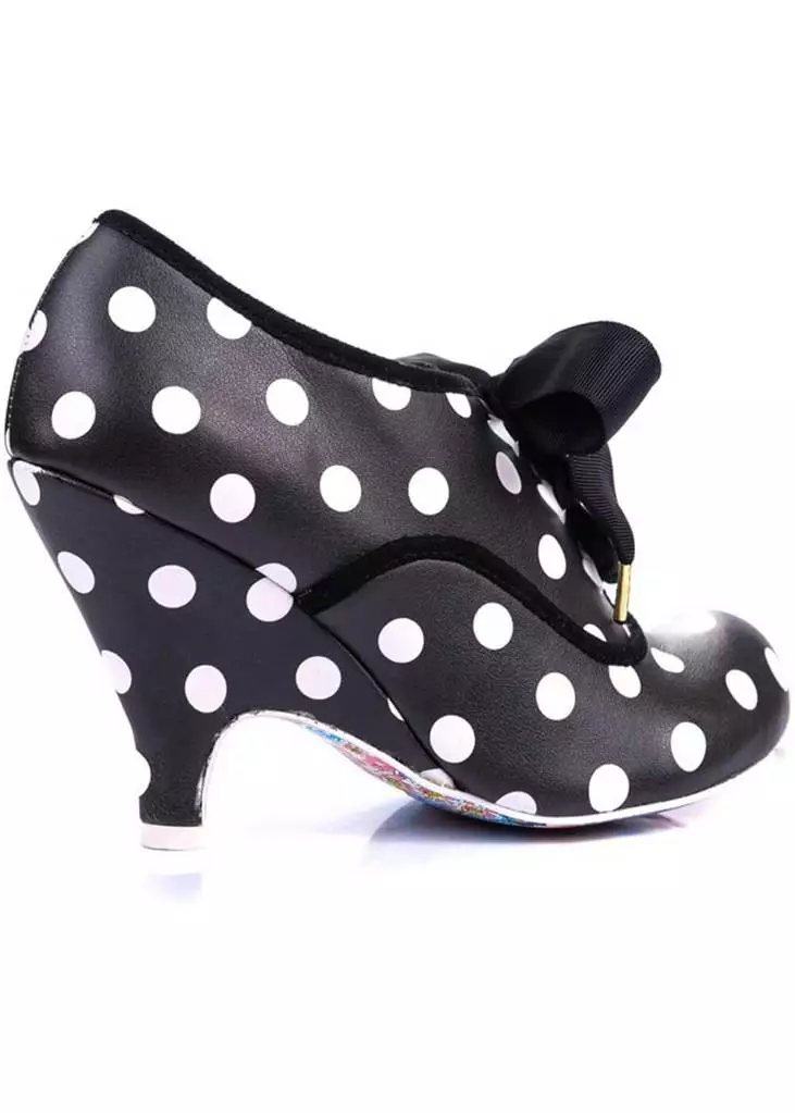 Irregular Choice Bright Eyes Polkadot 50's Pumps Black White New In 5 Irregular Choice Bright Eyes Polkadot 50's Pumps Black White New In
