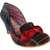 New In Irregular Choice Kanjanka Checks Pumps Black