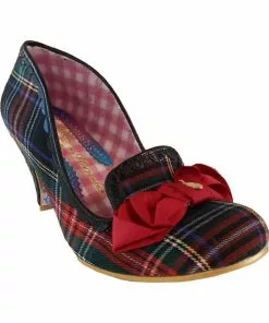 New In Irregular Choice Kanjanka Checks Pumps Black