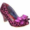 Irregular Choice Ban Joe Stars 70's Pumps Dark Pink 1 Irregular Choice Ban Joe Stars 70's Pumps Dark Pink