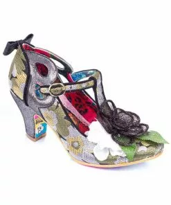 New In Irregular Choice Sleepy Jean 50's Pumps Black