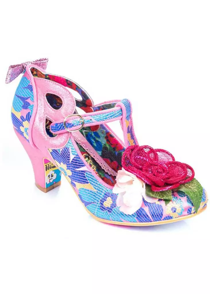 Irregular Choice Sleepy Jean 50's Pumps Pink New In 3 Irregular Choice Sleepy Jean 50's Pumps Pink New In