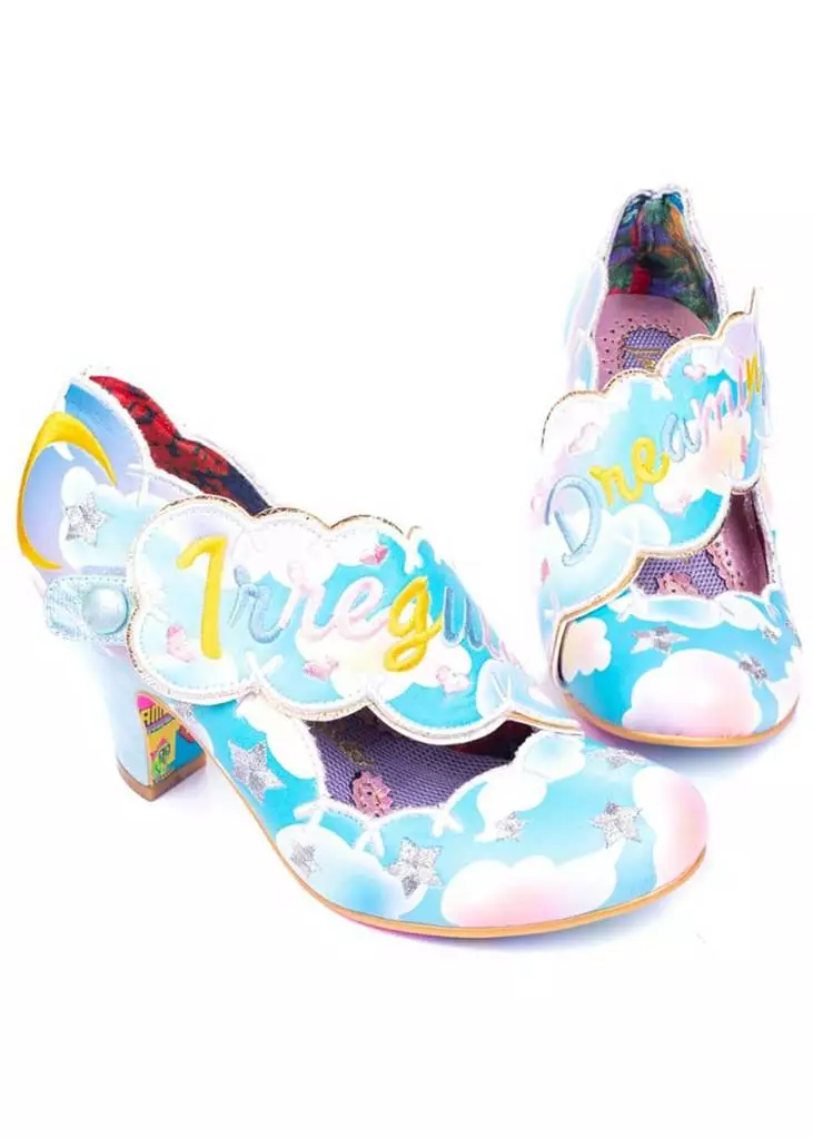 Irregular Choice Irregular Dreaming Pumps Blue Gold 3 Irregular Choice Irregular Dreaming Pumps Blue Gold