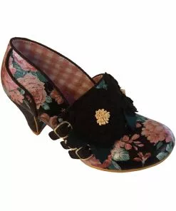Irregular Choice Busy Bea Floral 40's Pumps Black