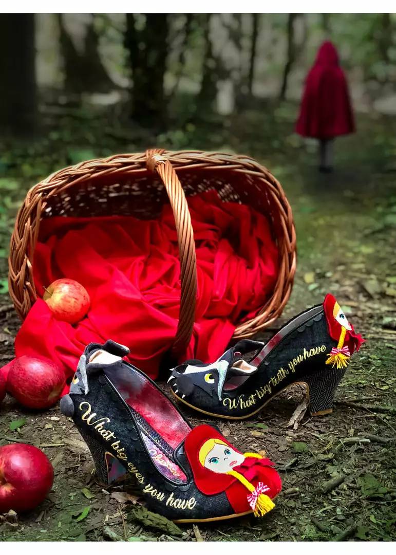 Irregular Choice Visiting Grandma 50's Pumps Black New In 4 Irregular Choice Visiting Grandma 50's Pumps Black New In