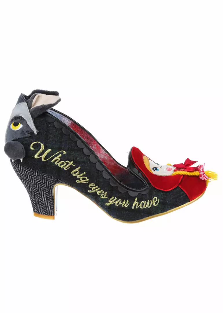 Irregular Choice Visiting Grandma 50's Pumps Black New In 12 Irregular Choice Visiting Grandma 50's Pumps Black New In