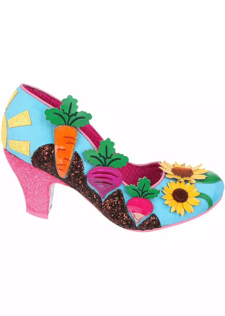 New In Irregular Choice Absolutely Radishing Pumps Vegetables Mint 3 New In Irregular Choice Absolutely Radishing Pumps Vegetables Mint