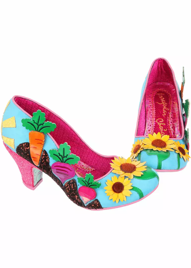 New In Irregular Choice Absolutely Radishing Pumps Vegetables Mint 9 New In Irregular Choice Absolutely Radishing Pumps Vegetables Mint