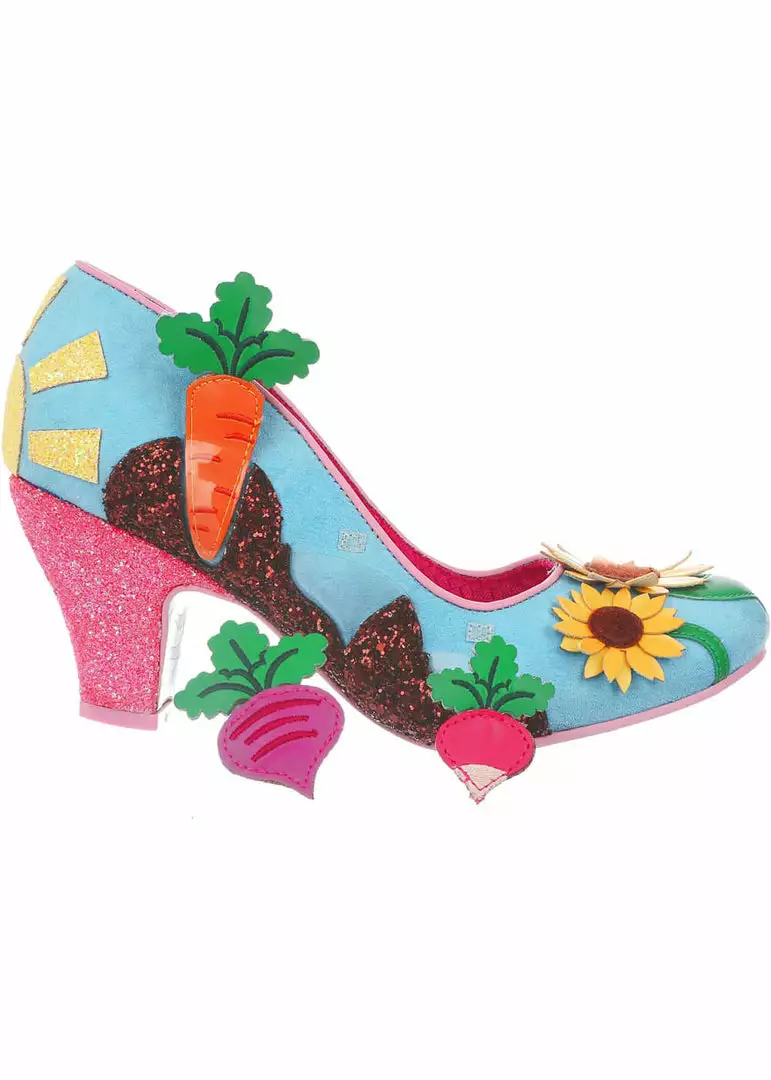 New In Irregular Choice Absolutely Radishing Pumps Vegetables Mint 5 New In Irregular Choice Absolutely Radishing Pumps Vegetables Mint