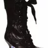 New In Irregular Choice Chimney Smoke 40's Boots Black 1 New In Irregular Choice Chimney Smoke 40's Boots Black