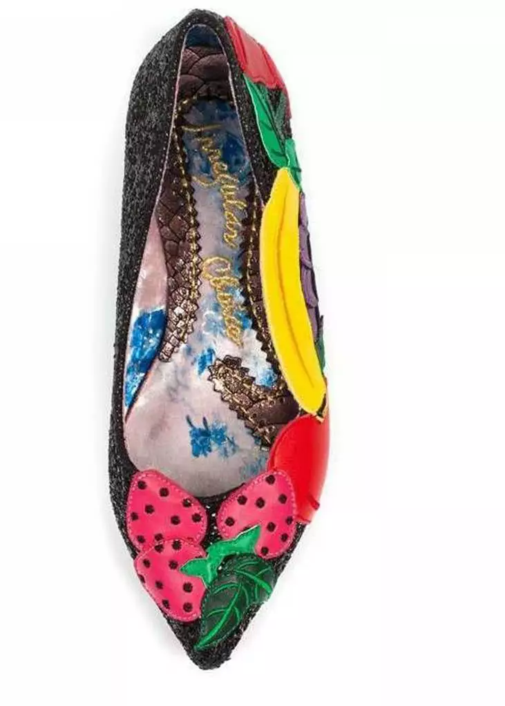 Irregular Choice Fruity Bowl Flats Black SALE 4 Irregular Choice Fruity Bowl Flats Black SALE