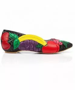 Irregular Choice Fruity Bowl Flats Black SALE 11 Irregular Choice Fruity Bowl Flats Black SALE