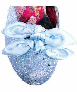 Irregular Choice Flickety Kiss Glitter 50's Pumps Blue 12 Irregular Choice Flickety Kiss Glitter 50's Pumps Blue