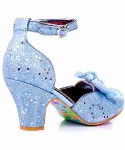Irregular Choice Flickety Kiss Glitter 50's Pumps Blue 10 Irregular Choice Flickety Kiss Glitter 50's Pumps Blue
