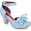 Irregular Choice Flickety Kiss Glitter 50's Pumps Blue 1 Irregular Choice Flickety Kiss Glitter 50's Pumps Blue