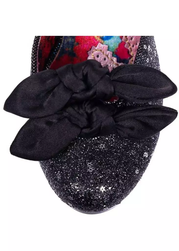 New In Irregular Choice Flickety Kiss Glitter 50's Pumps Black 6 New In Irregular Choice Flickety Kiss Glitter 50's Pumps Black