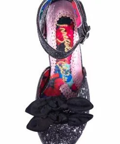 New In Irregular Choice Flickety Kiss Glitter 50's Pumps Black 11 New In Irregular Choice Flickety Kiss Glitter 50's Pumps Black