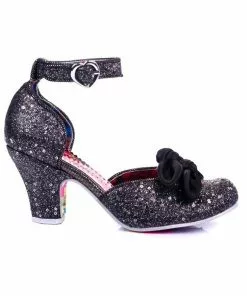 New In Irregular Choice Flickety Kiss Glitter 50's Pumps Black 9 New In Irregular Choice Flickety Kiss Glitter 50's Pumps Black