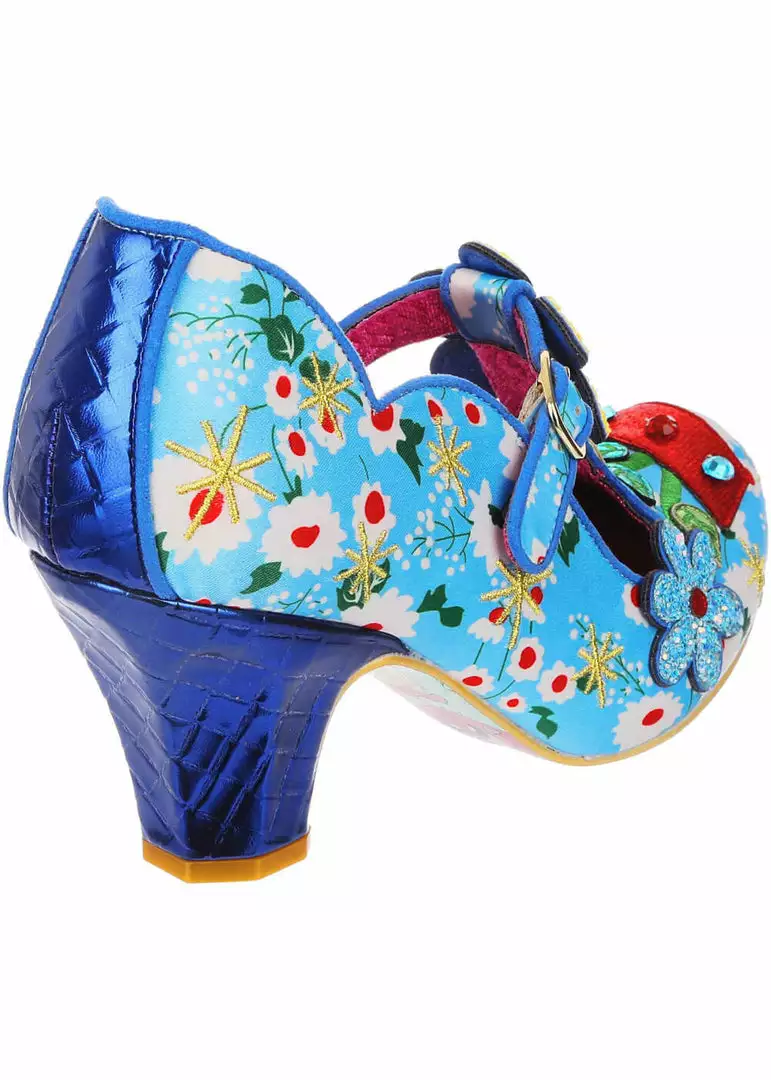 New In Irregular Choice Happy Houseplant Pumps Blue 6 New In Irregular Choice Happy Houseplant Pumps Blue